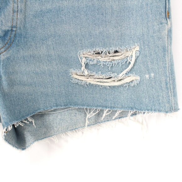 Re/Done | Shorts | Redone 7s High Rise Sim Fit Distressed Shorts Rigid ...